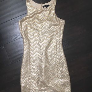 Gold Sequins Dress